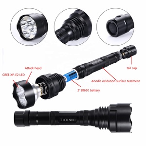 Senter Led <span class=keywords><strong>500</strong></span> <span class=keywords><strong>Lumens</strong></span> untuk Berburu 5 Led Super Terang 350 Yard Kit Senter Berburu Kemah Hijau Baterai Isi Ulang IP67 A5