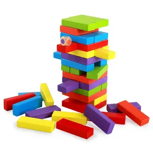 Colorful Activity construction Games Cheap Wooden Blocks For Toddlers Game toys