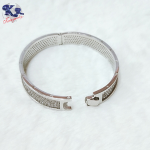 Perhiasan Perak Sterling Desain Gelang Menawan Grosir Mode Zirkon Perak Gelang Keseimbangan Baru