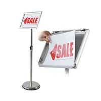 XILYZMO Poster Sign Stand, Outdoor Standing Display Advertisement Rack,  Menu Display Notice Stand, Handheld Design Iron Paint Material Wedding Sign