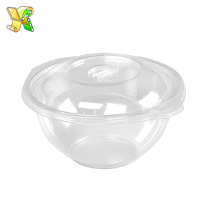 Grand <span class=keywords><strong>saladier</strong></span> jetables 48 oz pet bols à salade ronde transparente - Product Image 1