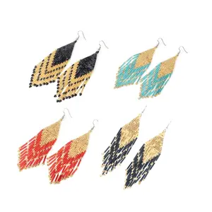 Moyamiya miyuki boho fashion jewellery earring arete 2020 wholesale seed beads handmade jewelry accessories women for gift