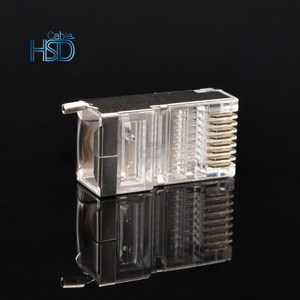 100 pièces par sac Connecteur RJ45 mâle pour fil de terre, en cuivre pur, 1000 cycles de raccordement, blindage métallique, norme IEC, certifié ISO9001 - Product Image 4