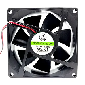 Ventilateur à roulement à billes 5V, flux Axial cc, vente en gros, 80mm