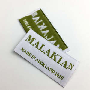 Mẫu Miễn Phí Phụ Kiện Quần Áo Thương Hiệu Riêng Logo Damask Dệt Tag May Vải Nhãn - Product Image 3