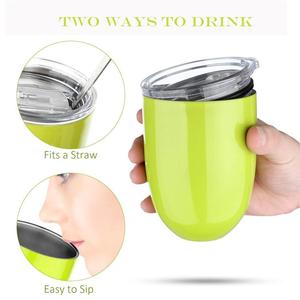10 oz doble-aislado Stemless copas de acero inoxidable vaso taza con tapas para <span class=keywords><strong>vino</strong></span> - Product Image 5