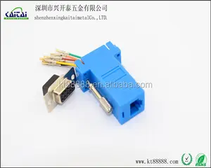 Caliente RJ11 DB9 hembra modular adaptador RJ11 a RS232 conector