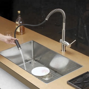 Nsf 61-9 Upc Économiseur D'eau <span class=keywords><strong>Robinet</strong></span> Petit Ressort Bec <span class=keywords><strong>extractible</strong></span> <span class=keywords><strong>Robinet</strong></span> de Cuisine Avec LED lumière - Product Image 4