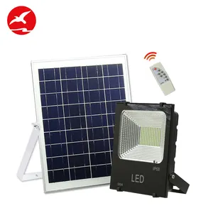 Açık kare su geçirmez Ip66 20w 30w 50w 60w 100w 120w led güneş enerjili projektör