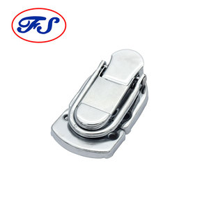 Serrature per custodie per chitarre in ferro, chiusura a scatto cromata FS1030 - Product Image 2