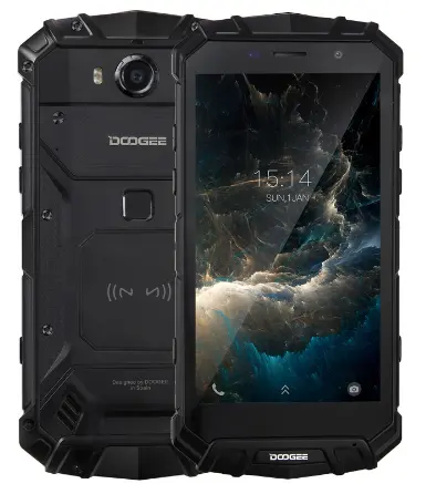 IP68 पानी DOOGEE S60 लाइट वायरलेस प्रभारी 5580mAh 12V2A जल्दी चार्ज 5.2 ''FHD MT6750T Octa कोर 4GB 32GB स्मार्टफ़ोन 16.0MP कैम