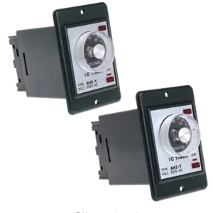 Wenzhou Pabrik 0-60 Detik/Menit Power On Delay Timer Waktu Relay dengan Soket Base AC 220V AH2-Y