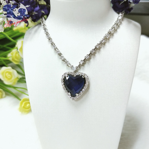 Bijoux <span class=keywords><strong>reall</strong></span> en argent plaqué or blanc, pendentif en forme de cœur, pour la saint-valentin, 925 - Product Image 3