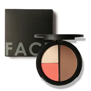 Private Label 3 In 1 Make Hoge Pigment Waterdicht 3 Kleuren Blush Poeder