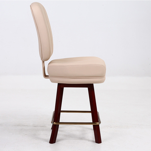 Nouveau Modèle En Bois Jambe Casino Chaises de <span class=keywords><strong>Bar</strong></span> Assise Et <span class=keywords><strong>Dossier</strong></span> Avec Mousse Moulée Poker Chaises de Casino Chaises - Product Image 1
