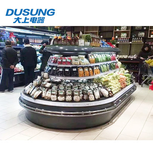 Supermercado de refrigeración semi-vertical <span class=keywords><strong>isla</strong></span> redonda al por menor de congelador - Product Image 6
