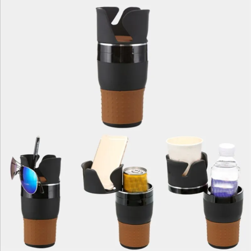 Car Multi-function Water Cup Holder Phone Holder 360 Degree Rotatable Holder