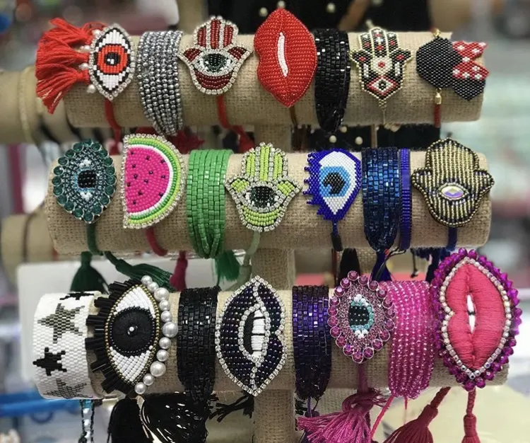 Trung Quốc Bán Handmade Điều Chỉnh Ánh Sáng Phụ Nữ Trang Sức Miyuki Hạt Cuff Bracelet