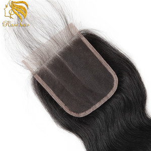 Lsy Bestseller de 2017 4x4 100% Cierre del cabello humano con el pelo del bebé - Product Image 2