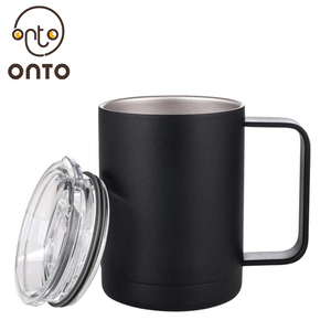 <span class=keywords><strong>Double</strong></span> Paroi Gobelet Avec Couvercle <span class=keywords><strong>Tasse</strong></span> à Vin En Acier Inoxydable, <span class=keywords><strong>Tasse</strong></span> À Café Isolée Avec Poignée Et Couvercle - Product Image 4