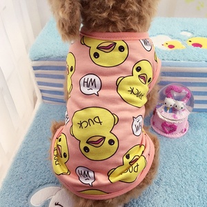 Chaleco con estampado <span class=keywords><strong>de</strong></span> pato para cachorro, ropa fina y transpirable <span class=keywords><strong>de</strong></span> algodón puro para perro y gato, novedad <span class=keywords><strong>de</strong></span> 2022 - Product Image 4