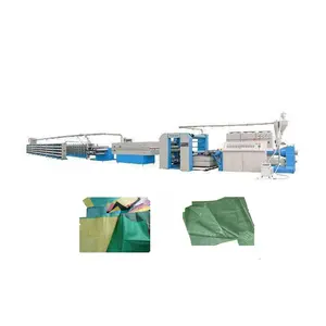 PET woven bag production machine/ bottle flakes flat yarn extrusion line