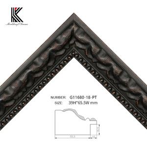 Haute qualité <span class=keywords><strong>grande</strong></span> taille pin en bois gesso sculpté cadre photo de moulage pour peinture cadre - Product Image 1