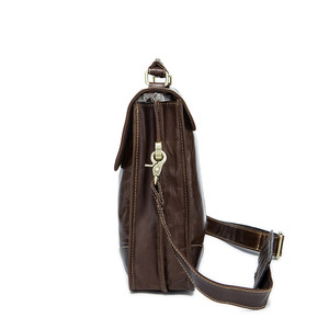 <span class=keywords><strong>Amazon</strong></span> Vente Chaude 2018 Élégant 7091 Métal Boucle Hommes Mallette D'épaule En Cuir Marron <span class=keywords><strong>Sacoche</strong></span> Messenger Sac - Product Image 2
