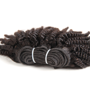Pelo negro corto ángeles magia brasileño rebote del rizo <span class=keywords><strong>de</strong></span> la <span class=keywords><strong>onda</strong></span> <span class=keywords><strong>de</strong></span> la armadura del pelo - Product Image 3