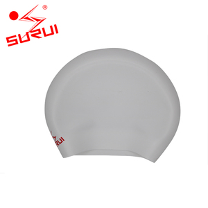 100% silicona sin chino <span class=keywords><strong>Pelo</strong></span> <span class=keywords><strong>Largo</strong></span> gorras de natación <span class=keywords><strong>con</strong></span> impresión personalizada - Product Image 1