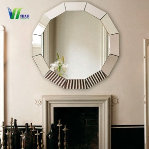 Moderna casa de lujo de baño de <span class=keywords><strong>oro</strong></span> antiguo <span class=keywords><strong>espejo</strong></span> de pared redondo - Product Image 4