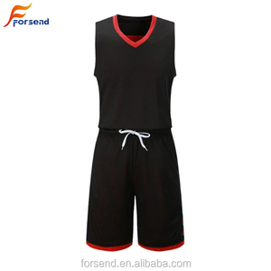 Black basketball Wear sets Sport uniform customized Logo print basketball Jersey Kits - Product Image 1
