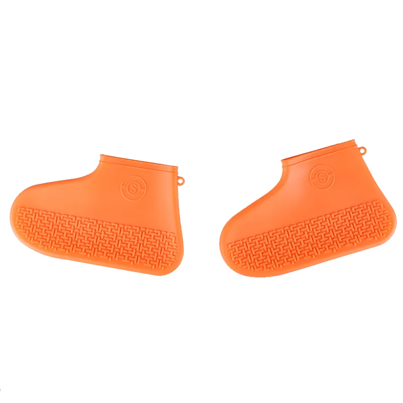 Capa protetora de sapato para chuva, cobertura de silicone antideslizante reutilizável para sapatos, à prova d' água