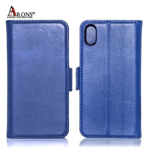 Slim Fit <span class=keywords><strong>azul</strong></span> magnético genuino cuero cartera <span class=keywords><strong>Flip</strong></span> cartera caja del teléfono para iPhone XR <span class=keywords><strong>6</strong></span>,1 pulgadas - Product Image 2
