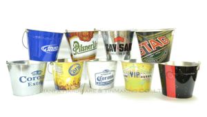 Kích Thước Khác Nhau Đầy Màu Sắc Kim Loại Vườn Xô Mạ Kẽm Xô Tùy Chỉnh Logo - Product Image 5