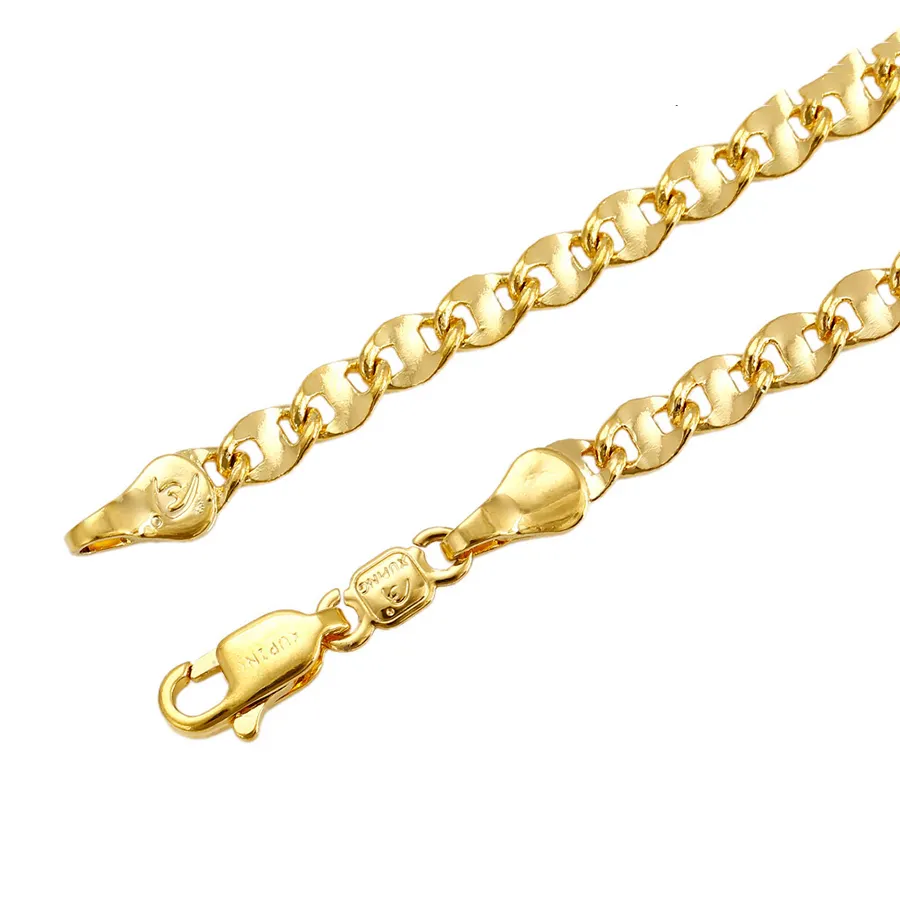 Xuping новый дизайн, опт, ювелирное изделие колье с покрытыем цвета чистого 24 каратного Дубай золотые цепочки для мужчин