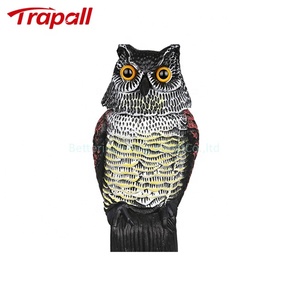 Espantapájaros de Plástico Sólido con Forma de Búho o Águila, Control de Plagas de Aves, Ecológico, con Cabeza Móvil - Product Image 2