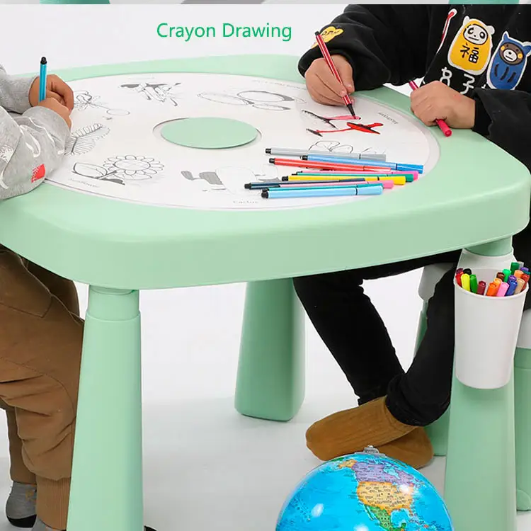 Opvouwbare kids studie tafel stoel babyvoeding lezen kinderen tafel en stoel