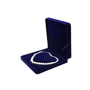 Venta caliente de alta calidad de lujo elegante collar de cuero caja de exhibición de la joyería de la Caja