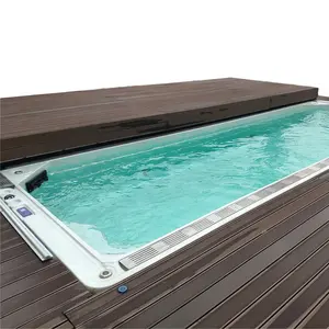 Factory Supply 8*3 Meters extra-long Luxury Swimming Pool Infinity Massage Spa Pool