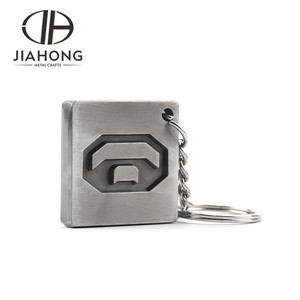 Personalizado 3D <span class=keywords><strong>jordan</strong></span> cuadrado <span class=keywords><strong>de</strong></span> goma llavero <span class=keywords><strong>de</strong></span> metal - Product Image 2