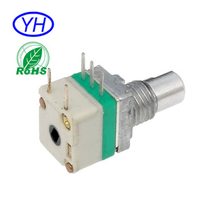 <span class=keywords><strong>Film</strong></span> <span class=keywords><strong>de</strong></span> carbone double gang 6 pins 8mm potentiomètre rotatif avec bouton-poussoir - Product Image 2