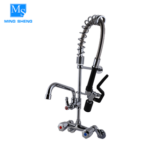 Restaurantwall monté 360 degrés pivotant pré rincer l'eau robinets antique pays style robinetterie robinets coude - Product Image 1