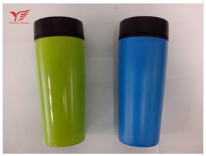 doble pared <span class=keywords><strong>exterior</strong></span> de plástico dentro de la taza con tapa de la taza de café para el coche de la Oficina - Product Image 5