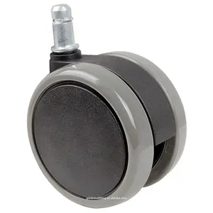 Guidão giratório de haste de 75mm, anel de roda dupla giratório de móveis de 3 polegadas, fornecedor de roda rotatória de alta resistência