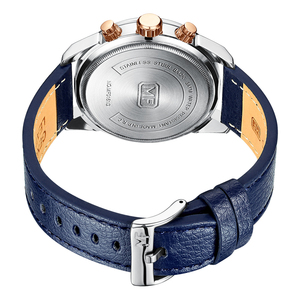 Buena calidad chapado IP <span class=keywords><strong>Ginebra</strong></span> hombres reloj ver Guangzhou Mercado Mayorista reloj del cuero genuino - Product Image 6