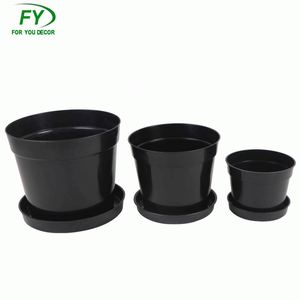 3 taille décoration de La Maison couleur noir et vert <span class=keywords><strong>pas</strong></span> <span class=keywords><strong>cher</strong></span> <span class=keywords><strong>en</strong></span> <span class=keywords><strong>plastique</strong></span> PP grands pots de fleurs <span class=keywords><strong>en</strong></span> <span class=keywords><strong>plastique</strong></span> - Product Image 1