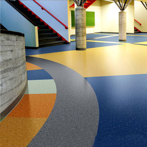 2,0 MM 3,0 MM Krankenhaus schule PVC-Bodenbelag in Handels qualität Homogener heterogener Vinyl rollen boden - Product Image 1