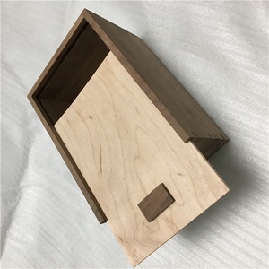 Massief Houten Bouwstenen En Vormen Walnoothout Montessori Speelgoed Met Schuifdeksel Houten Opbergdoos Cadeau Voor Meisjes En Jongens - Product Image 4