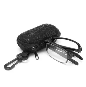 新しいデザインユニセックスポータブルスケーラブル老眼鏡ケース付き老眼メガネ折りたたみ式老眼鏡